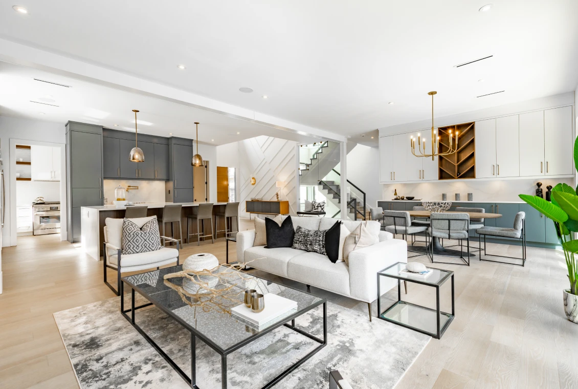 Elegant home interior with natural light